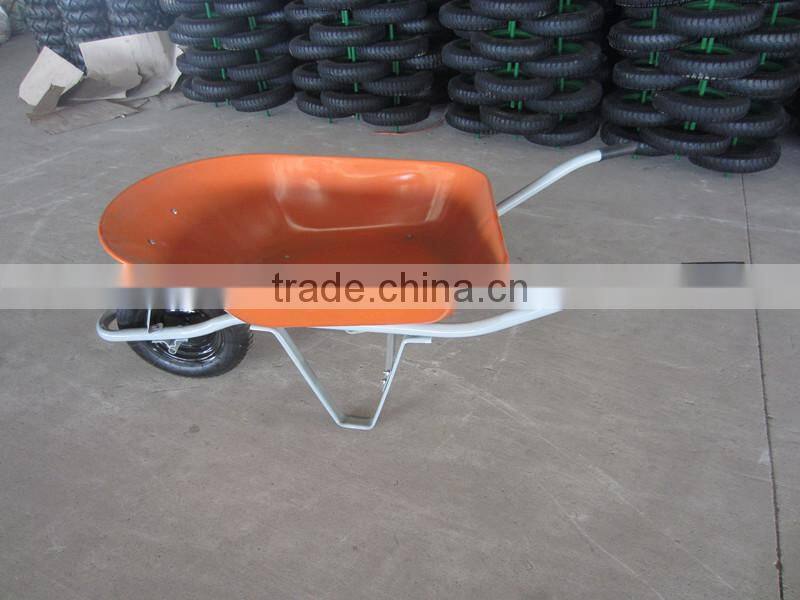 Pneumatic Wheel Wheel Type and Metal Tray Material heavy duty construction garbage wheelbarrow