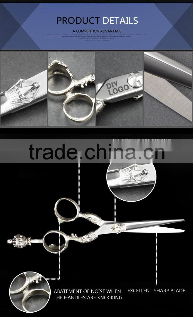 Professional hair dressing scissors with Silver