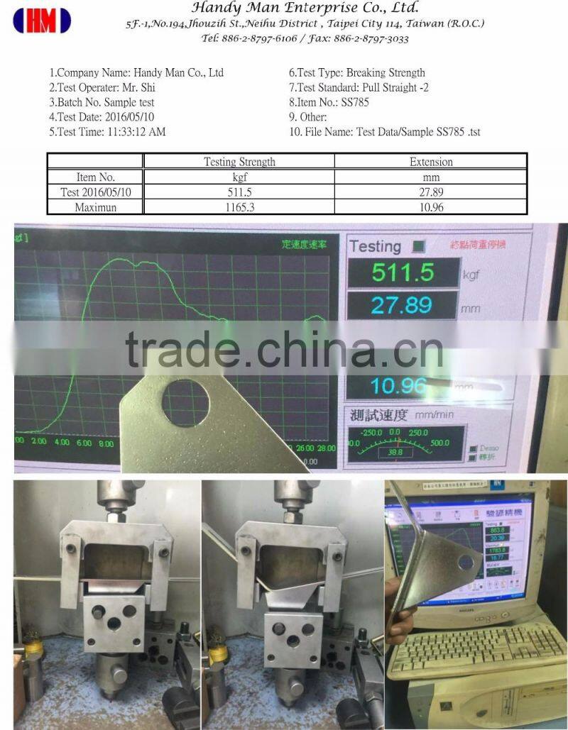 Vertical Lifeline System Stainless Steel Ladder Anchor Point With U Pins
