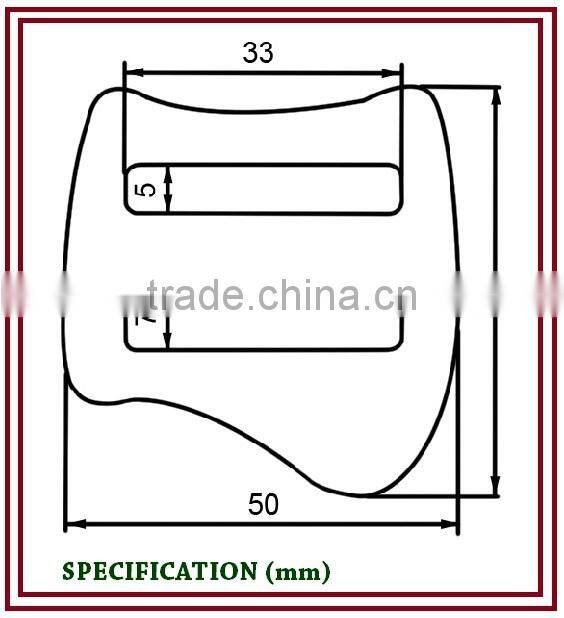 A2785-R Aluminum Stamped Adjuster Buckle