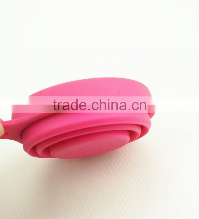 16112 Folding Silicone Cup With Lid, Colorful folding silicone cup with lid,OEM Logo folding silicone cup with lid