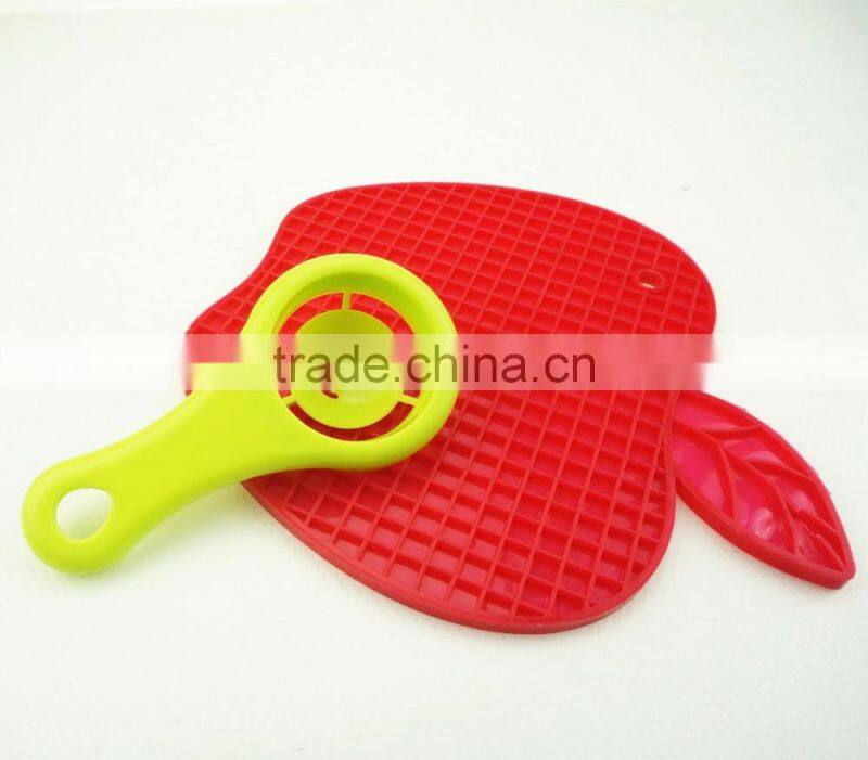 16113 apple shape heat insulation silicone pot holder