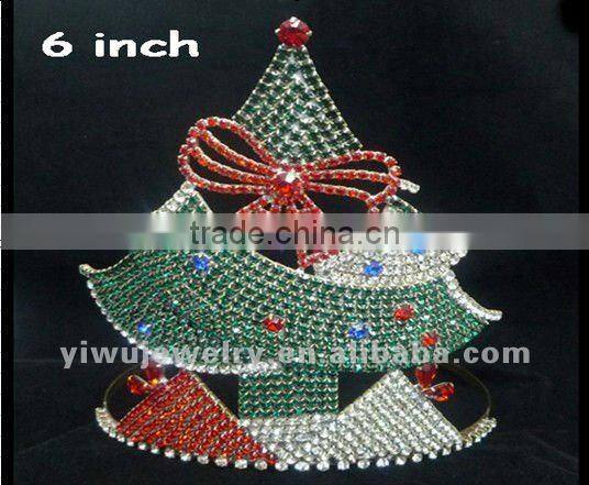HCC172-0004 New Product Fasion Small Christmas Tree Crown For Party