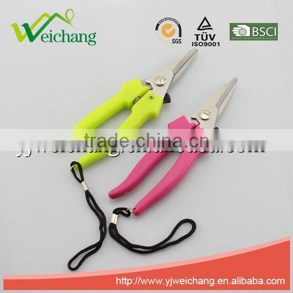 WCTS1207 premium garden pruning shears/stainless steel scissor/grape scissors pruning shears