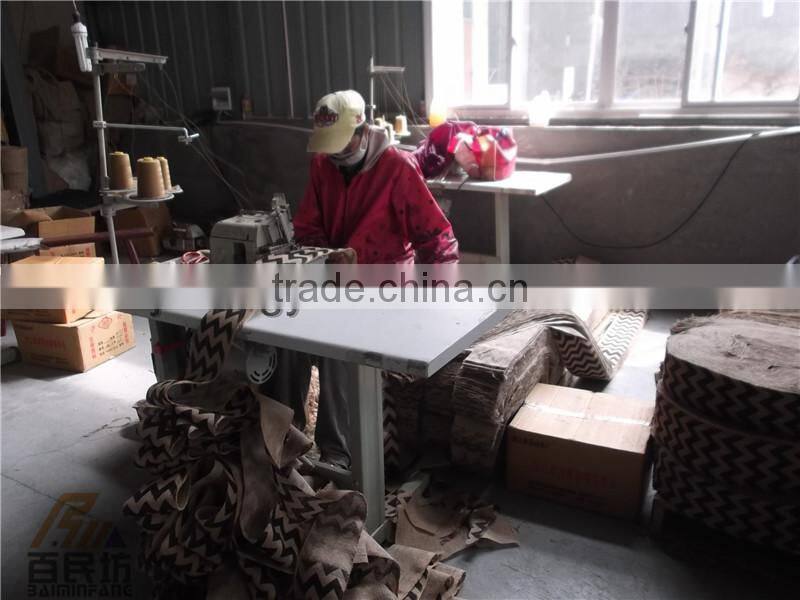 burlap flower wholesale natural or dyed color low price