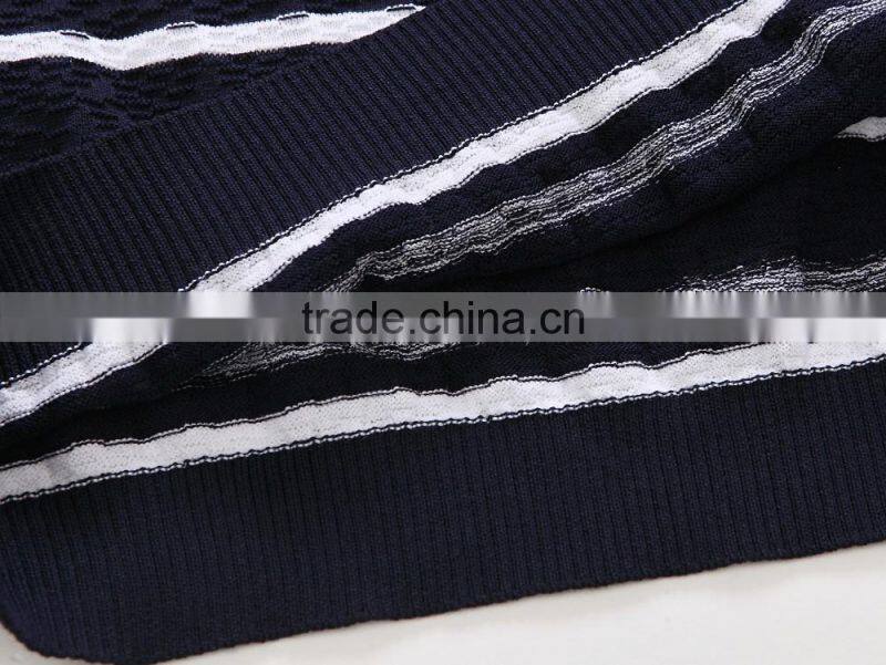 Raidy boer Men's O neck fashion stripe cotton knitwear/sweater