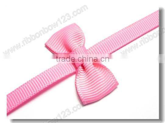 Flat bow knot striped grosgrain ribbon