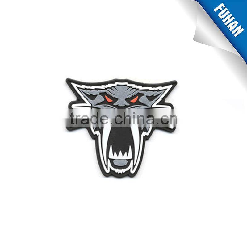 Garment Clothing Shoe Using 3d Soft Silicone PVC Rubber Patches