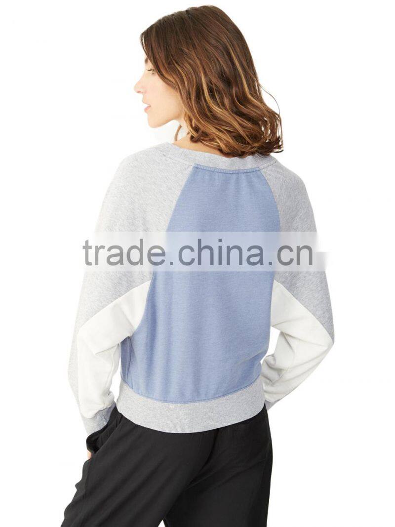 Women fashion crewneck raglan dolman sleeves hoodies sweatshirts.
