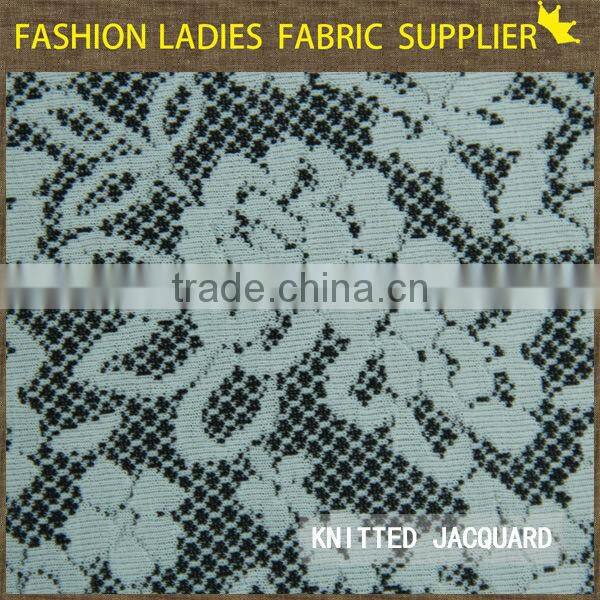 shaoxing textile New designs! 100%polyester jacqaurd fabric,dress fabric,ladies' wearing fabric 270gsm jacquard curtain fabric