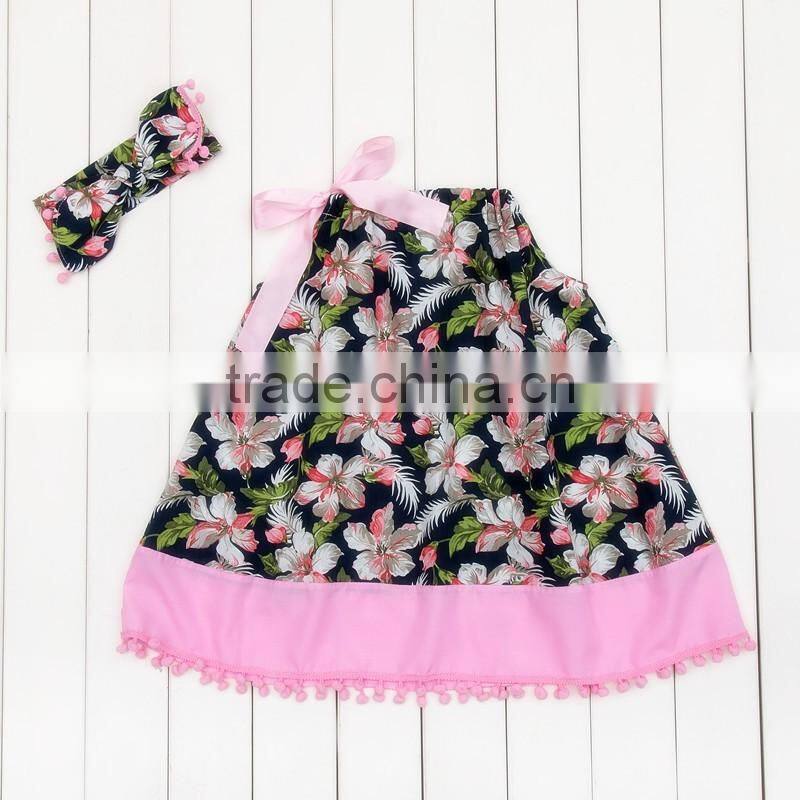 baby pillowcase dress Kids Girl Summer floral Dress Baby Boutique Clothing Pillowcase