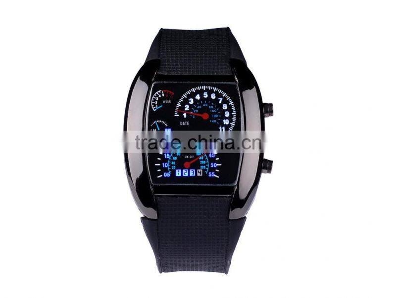 Stock wholesale 2015 LED digital watches men's aviation sector dashboard watches watches fashion for men women watch