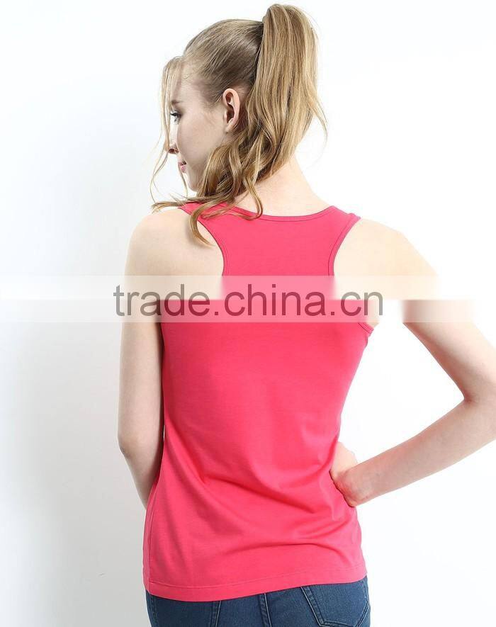 Fashionable blank girls breathable sexy vests