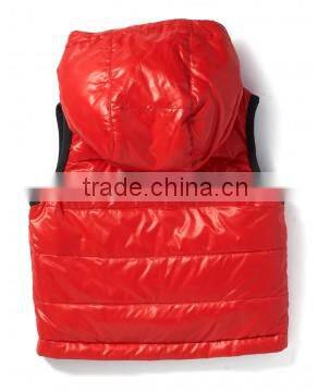 Custom Kidswear Bright Colour Reversible Padded Puffer Gilet/Kids Waistcoat Wholesale
