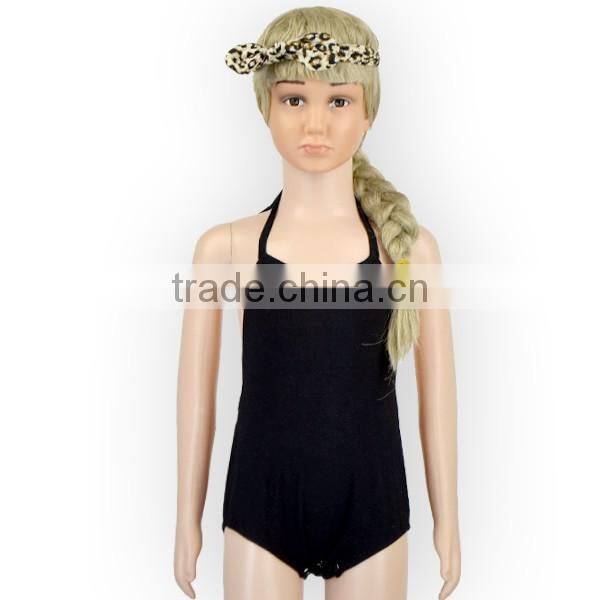 2016 black romper with leopard shorts simple design 3pcs set infants rompers suit