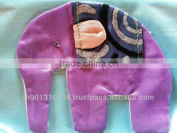 Thai Silk Embroidered wallet bag