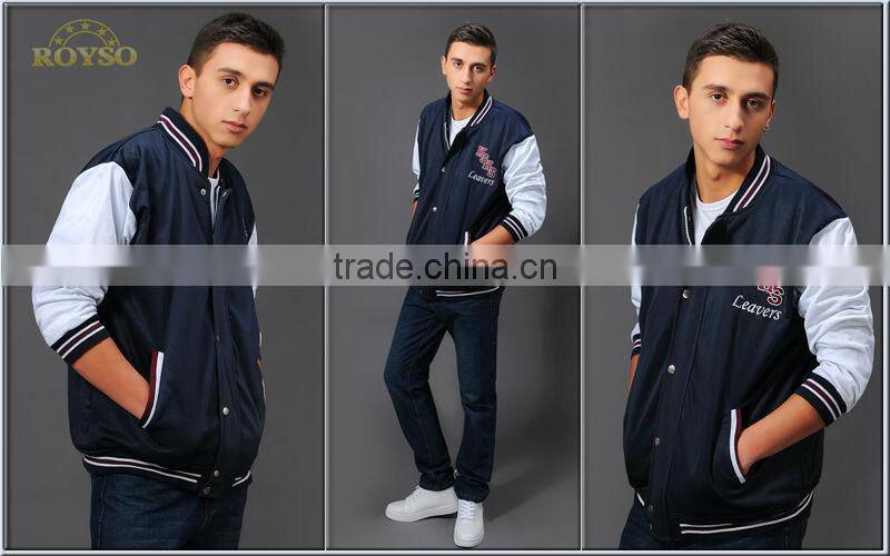 Customize Mens Custom Made Winter American Letterman Cheap Varsity Baseball College High School Uniforms Bomber Jacket Man