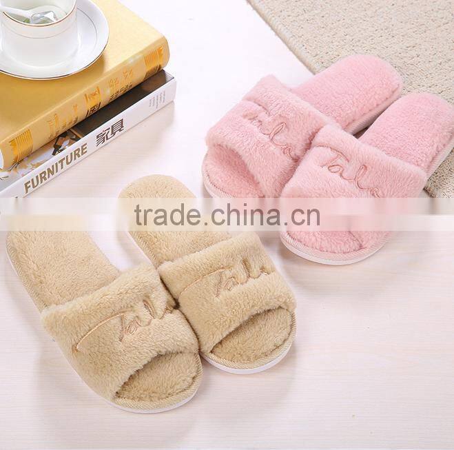 Soft And Light Women Imitation fur Slippers/Women Plush Slippers/Winter fake Fur Women Slippers