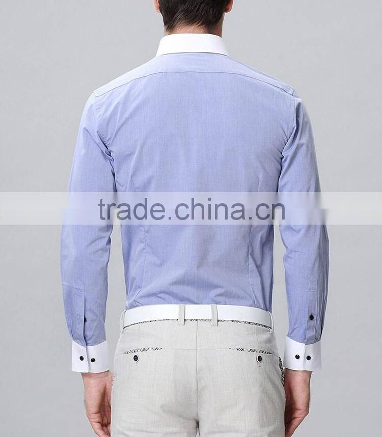 Long sleeve double collar fancy shirts for men wholesale men's shirts