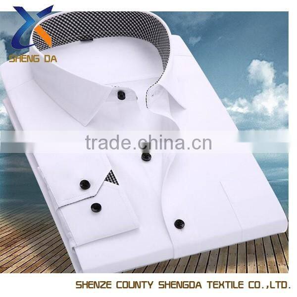 Fashion design wholesale custom cheap 65% polyester 35% cotton shirt