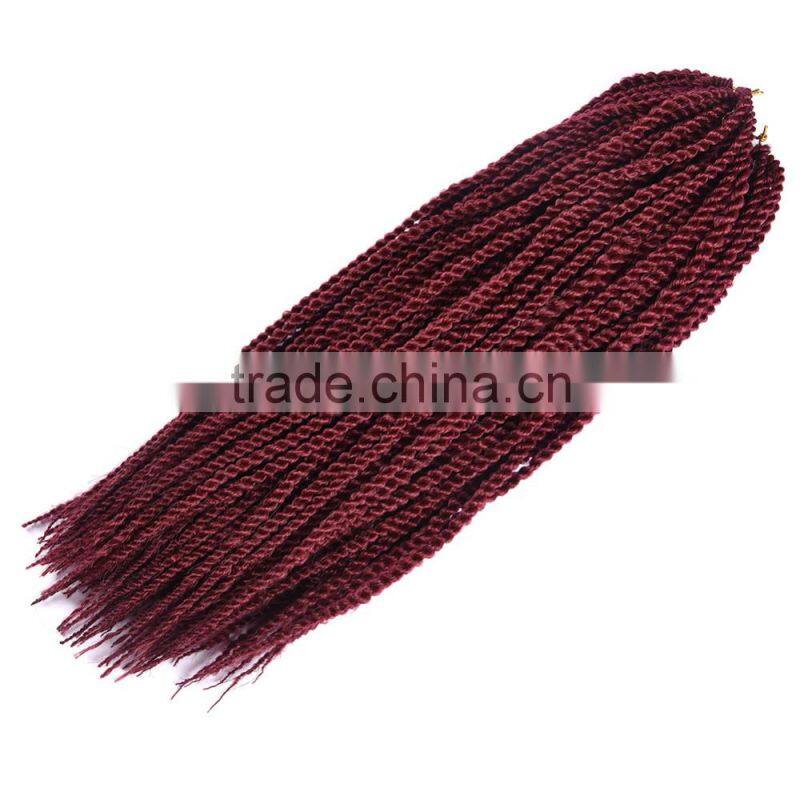 Wholesale synthetic hair extension high quality ombre jumbo braid synthetic hair for braiding, senegal twist braids 201g