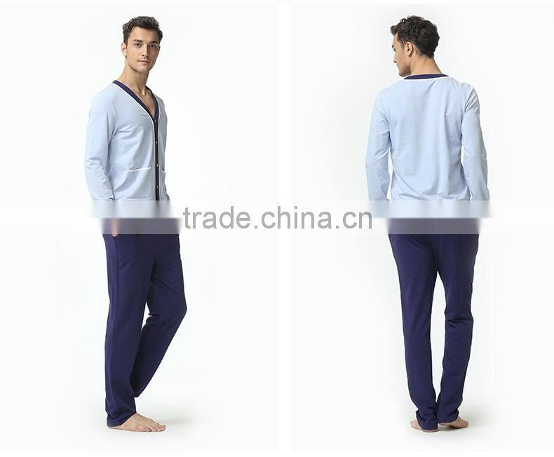 New Arrival Qianxiu Wholesale V-neck Cardigan Men Nighty