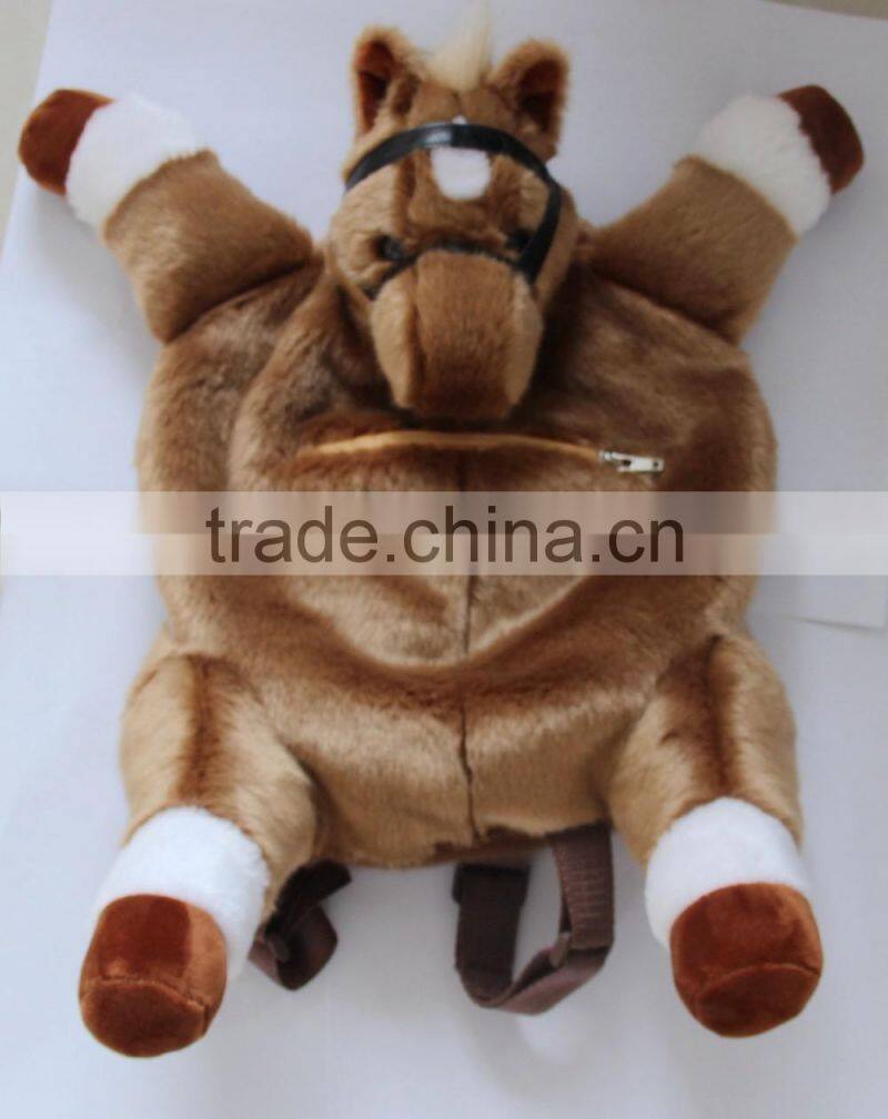 pink brown black color 3d animal backpack