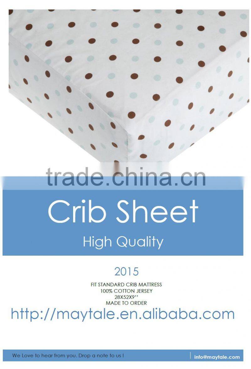Baby Crib Print Bed Sheet