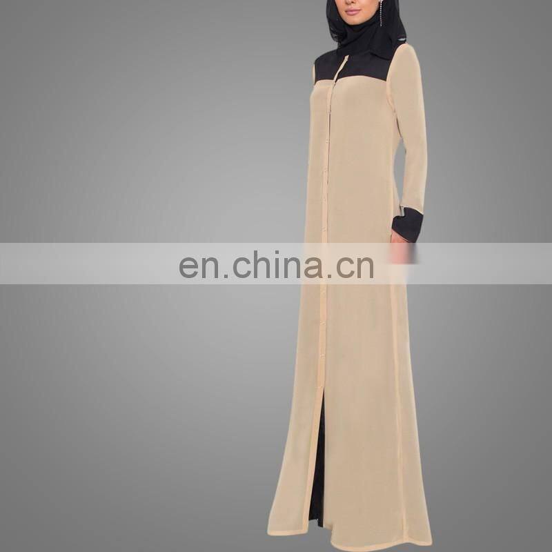 Moroccan Kaftan Abaya Saudi Cardigan with Button Good-looking Maxi