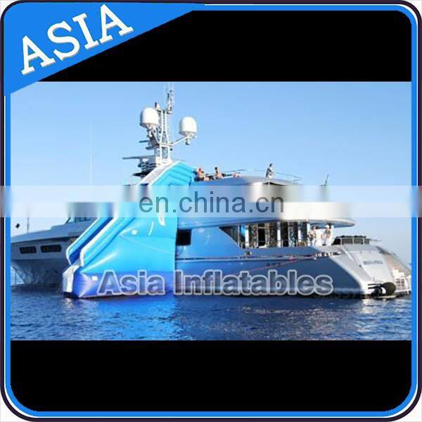 Inflatable Yacht Slide/Mega Inflatable Water Slide in Sea/Inflatable Floating Slide