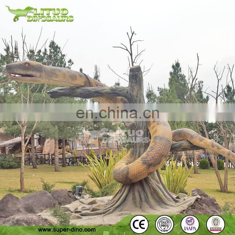 Amusement Park Animated Silicone Rubber Moving Snake