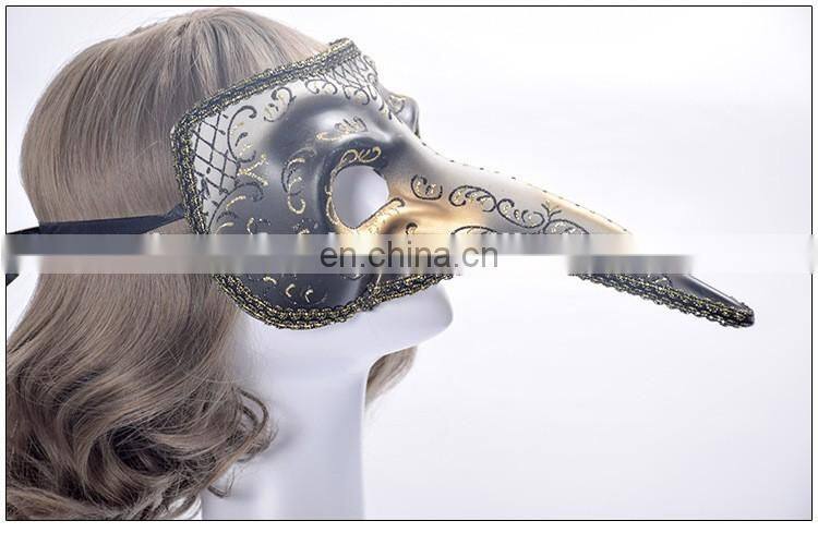 Halloween fancy Venice terrorist proboscis masquerade mask mask Performing props coloured drawing or pattern mask