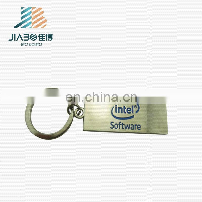 cheap rectangle shape custom keychain print with epoxy