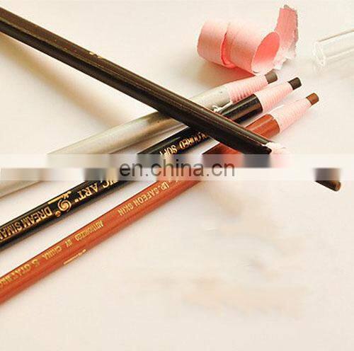 waterproof paper-roll eyebrow pencil with black,light coffee,grey color