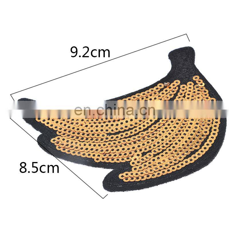 Fashion Ice Cream Banana Lip Sequins Patches For Kids