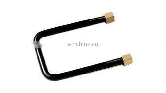 Truck spare parts square black paint u bolt and nuts for leaf spring