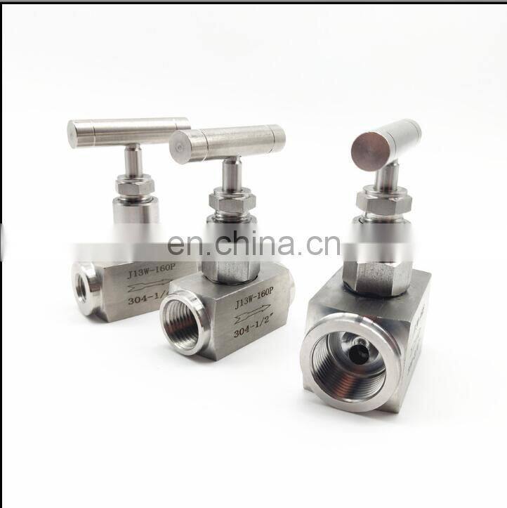 High pressure shut-off valve 1/4 soft seal high temperature hydraulic needle valve