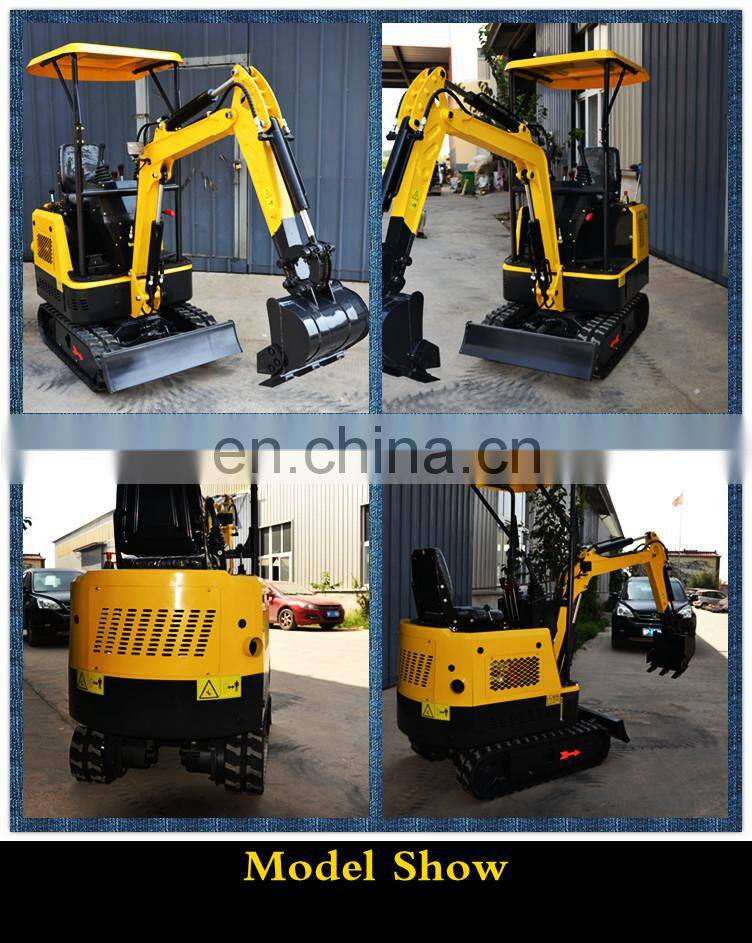 Price for 1.5 ton mini hydraulic crawler excavator with 3T NV70 engine