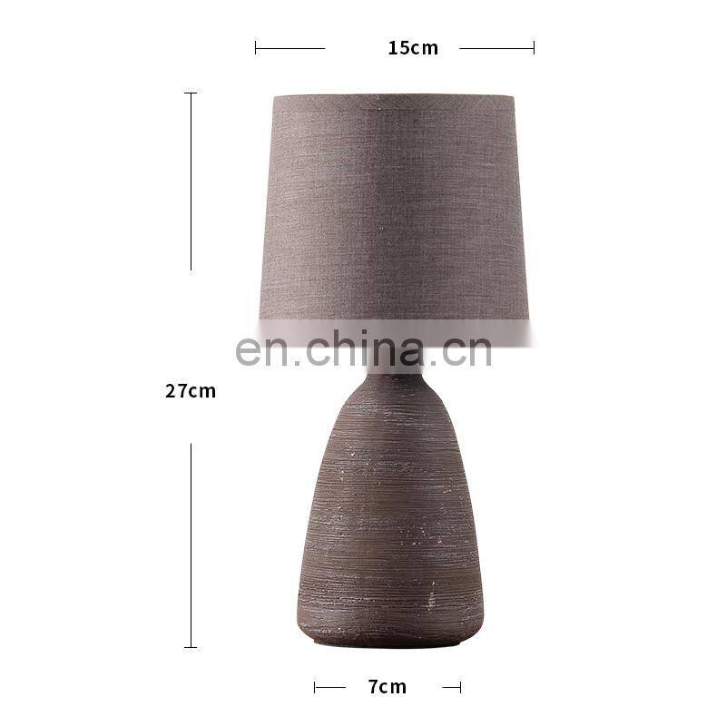 European ceramic meterial bedside table lamp and antique style LED lights