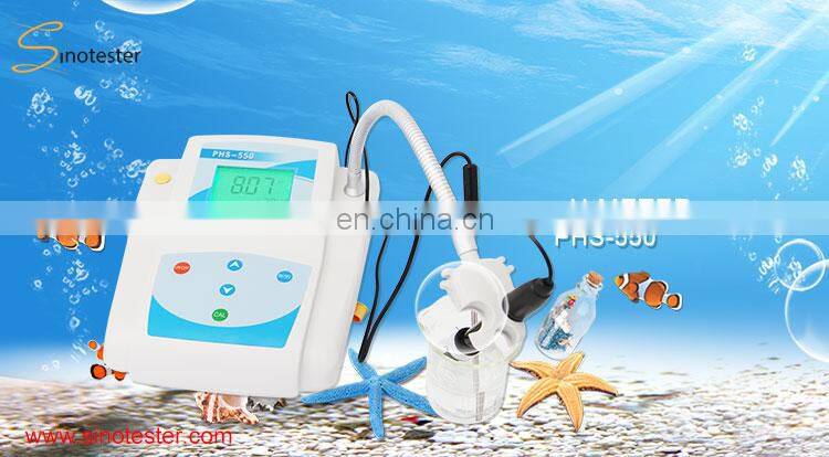 Hot selling portable bench top ph meter for aquaculture industrial water quality ph meter with LCD