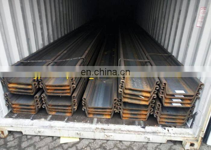 cheap price retaining walls steel sheet pile U type SY295 SY390 15M length