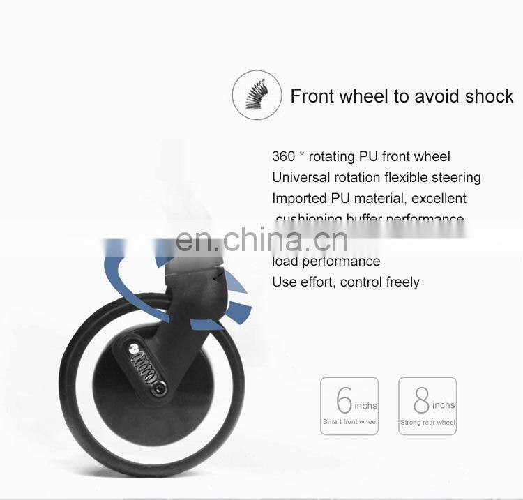 Portable baby stroller pushchair with travel system and large storage