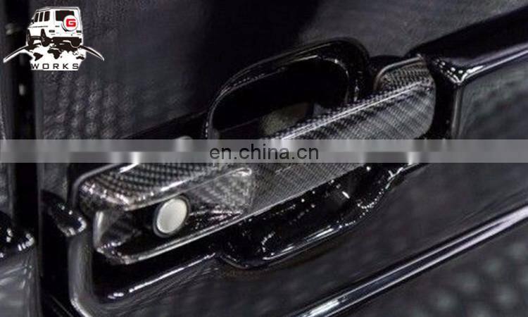 W463 door handle cover fit for G-class W463 all year DRY carbon fiber material G63 door handle cover