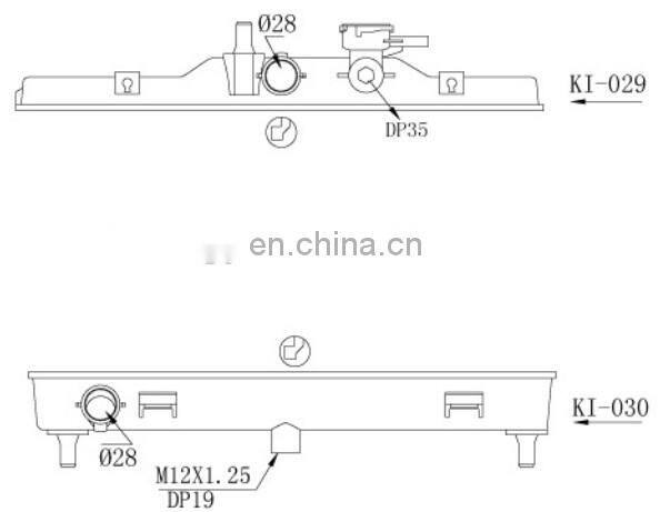 kia picanto radiator tank OE 2531007000