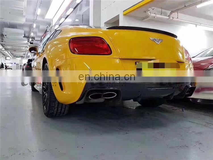 Body kit suitable for Bentley Continental GT in v style carbon fiber front bumper rear bumper side skirts and wing spoiler