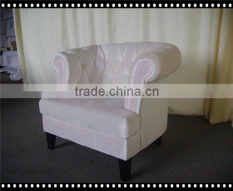 Country style fabric living room sofa chair