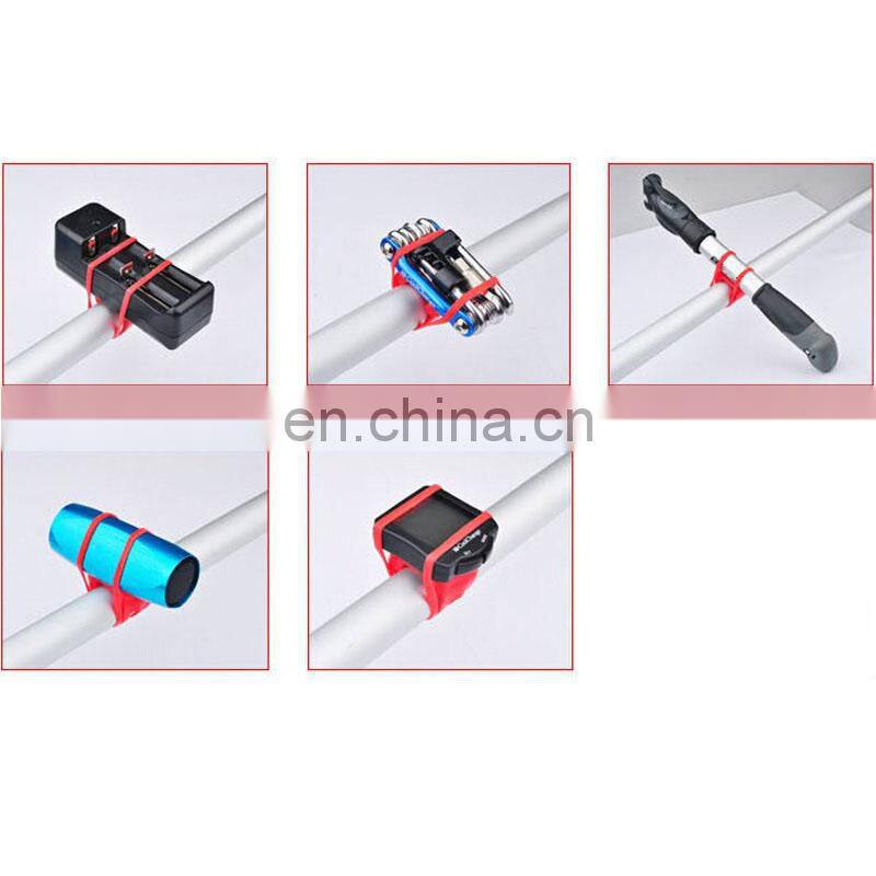 Cycling equipment flashlight holder Binding Tie belt rope Audio Pneumatic cable Silicone straps Bicycle accessories