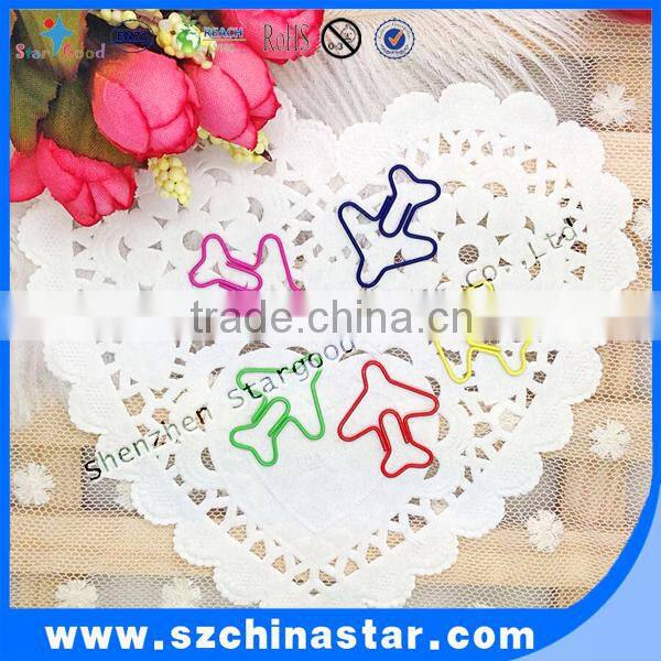 Beautiful design cute airplane paper clips