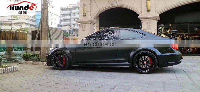 RD Perfect Fitment BS Style FRP And CF Material Auto Car Full Wide Body Kit For MERCEDES BENZ W204 C63 Coupe body kit