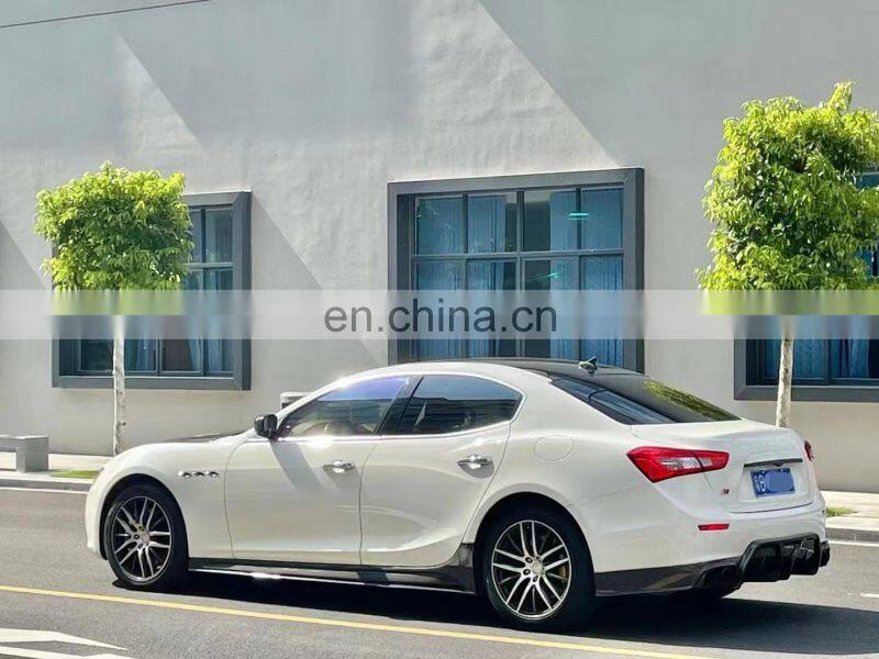 Runde Carbon Fiber Material For Maserati Ghibli Aspec Style Body Kit Front Lip Rear Lip Side Skirt Spoiler Hood Cover